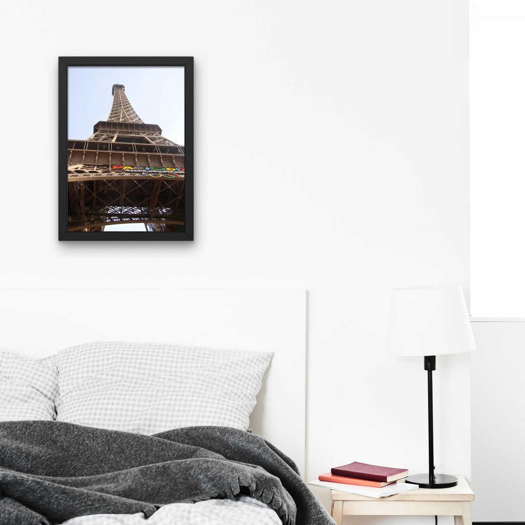 Eiffel Tower from Below – Paris 2024 Olympic Edition Photography Digital Download