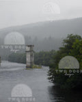 Scottish Misty River Ruins – Moody Nature Digital Photo Download