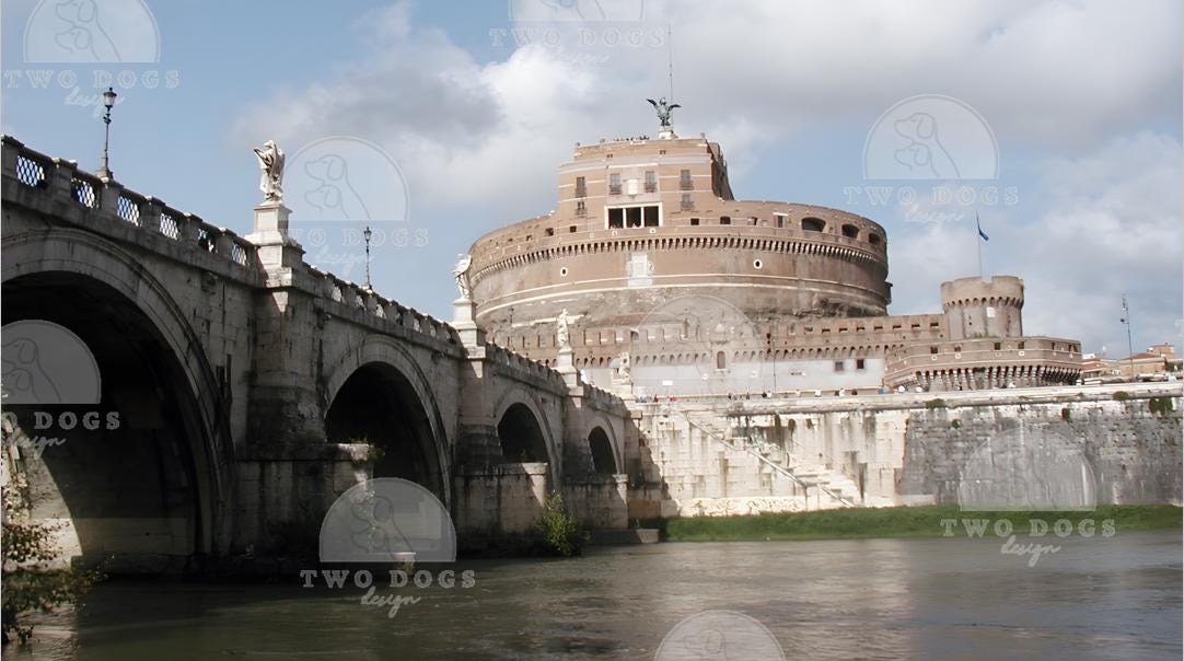 Digital Photo Download - Castel d'Sant Angelo Rome, Italy